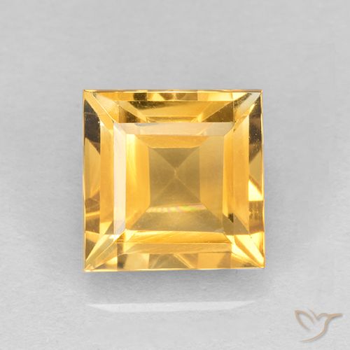 2.62ct 天然 中金 黄水晶, 正方形, VVS-VS