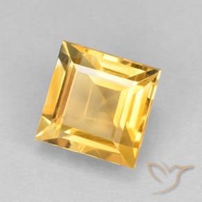 2.62克拉天然黄水晶，正方形，VVS-VS