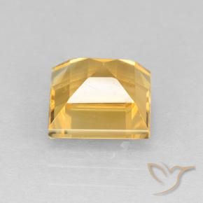 2.62克拉天然黄水晶，正方形，VVS-VS
