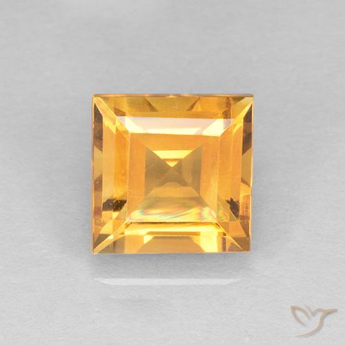 2.31ct 天然 橙金 黄水晶, 正方形, VVS-VS