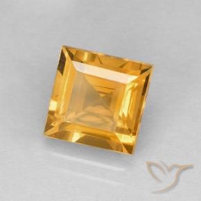 2.31克拉天然黄水晶，正方形，VVS-VS