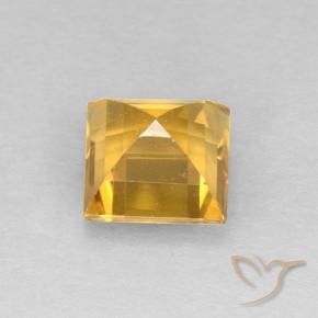 2.33克拉天然黄水晶，正方形，VVS-VS