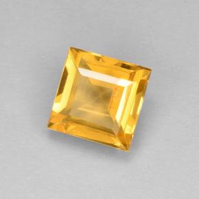 2.07克拉天然金色黄水晶，方形，7.9×7.8毫米，VVS-VS