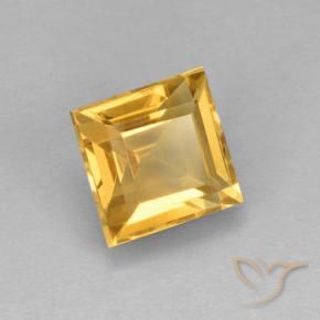 2.83克拉天然黄水晶，正方形，VVS-VS