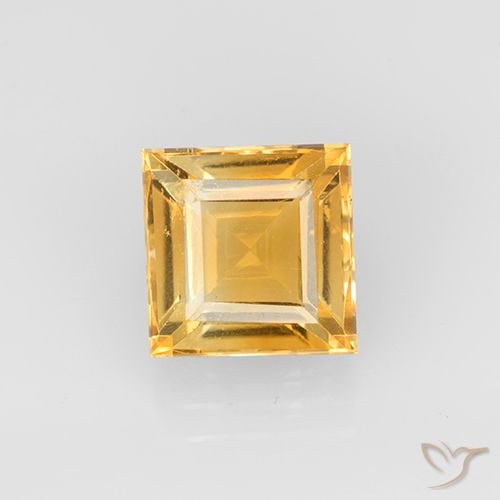 2.62ct 天然 橙金 黄水晶, 正方形, VVS-VS