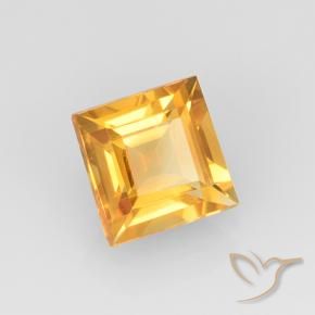 2.22克拉天然黄水晶，正方形，VVS