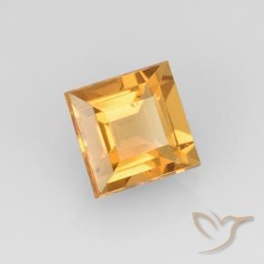 2.27克拉天然黄水晶，正方形，VVS
