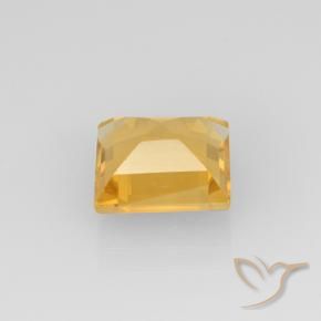 2.12克拉天然黄水晶，正方形，VVS