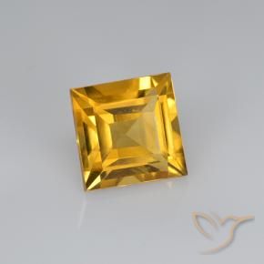 2.60克拉天然黄水晶，正方形，VVS