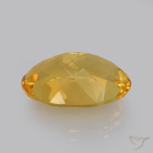 10.84克拉天然黄水晶，椭圆形，VVS