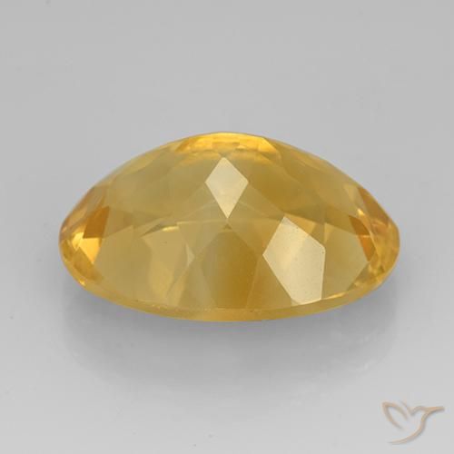 10.97克拉天然黄水晶，椭圆形，VVS