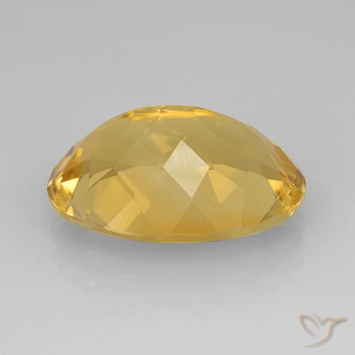10.57克拉天然黄水晶，椭圆形，VVS-VS