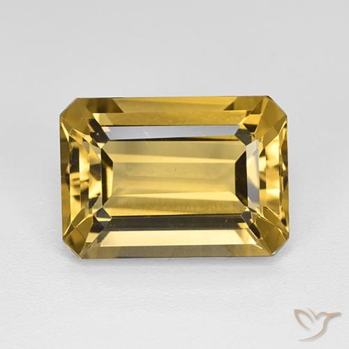 7.46克拉天然黄水晶，八边形，VVS