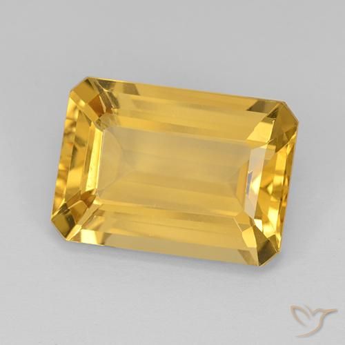 7.28克拉天然黄水晶，八边形，VVS
