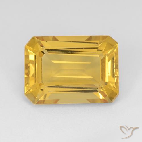 7.73克拉天然黄水晶，八边形，VVS