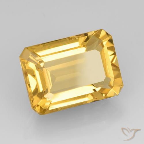 7.37克拉天然黄水晶，八边形，VVS