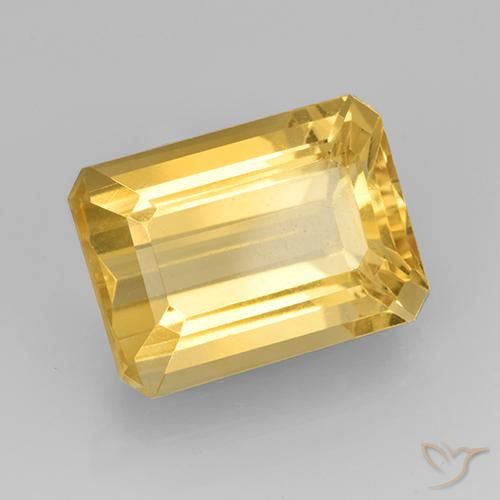 7.89克拉天然黄水晶，八边形，VVS