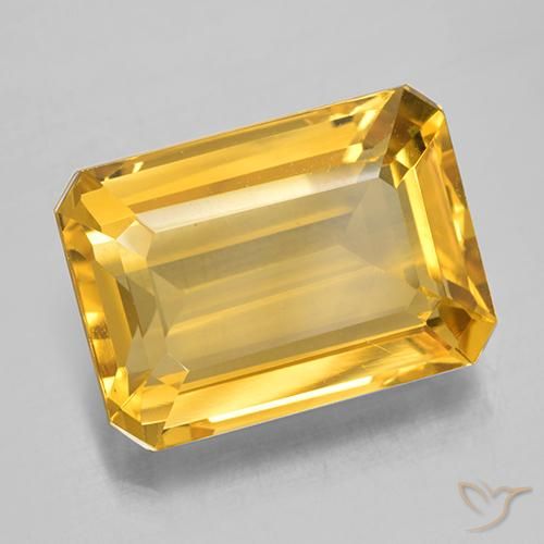 7.25克拉天然黄水晶，八边形，VVS-VS