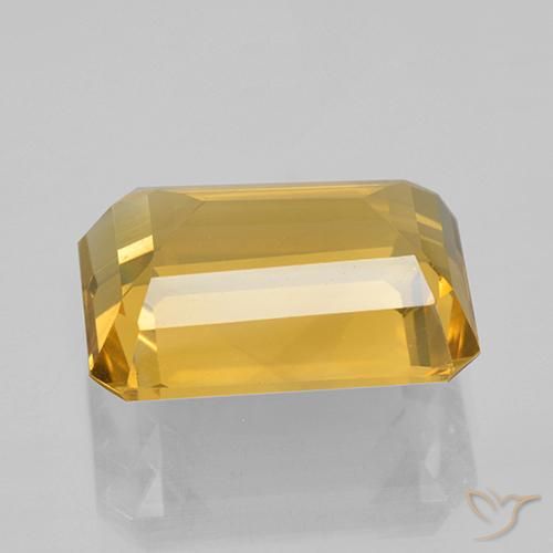 7.25克拉天然黄水晶，八边形，VVS-VS