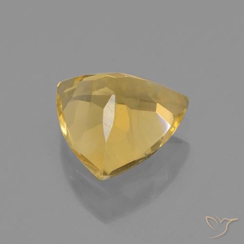 1.95克拉天然黄水晶，胖三角形，VVS-VS