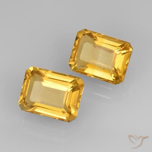 3.32克拉天然黄水晶，八边形，VVS-VS