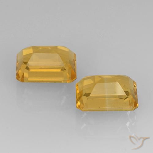 3.32克拉天然黄水晶，八边形，VVS-VS