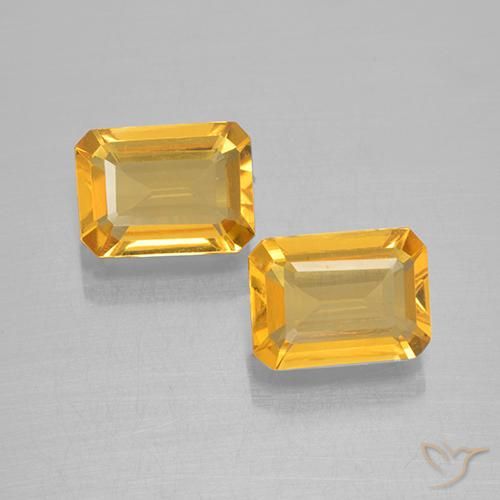 2.54ctw 天然 深金色 黄水晶, 祖母绿式切割, VVS-VS