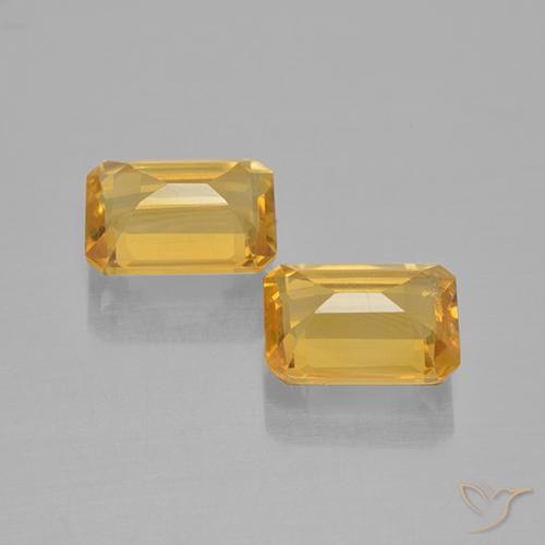 2.54克拉天然黄水晶，八边形，VVS-VS