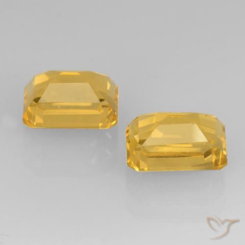 3.44克拉天然黄水晶，八边形，VS