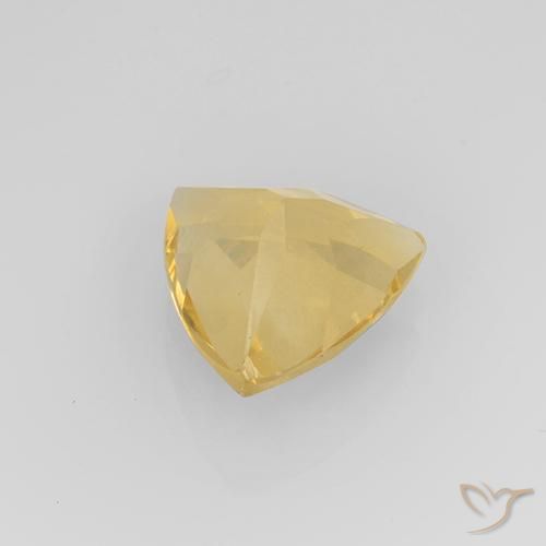 1.88克拉天然黄水晶，胖三角形，VVS-VS