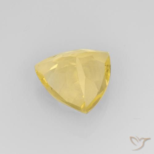 1.99克拉天然黄水晶，胖三角形，VVS-VS