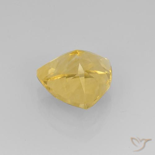 2.33克拉天然黄水晶，胖三角形，VVS-VS