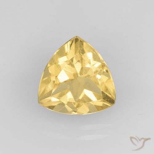 2.26ct 天然 中金 黄水晶, 胖三角形, VVS-VS