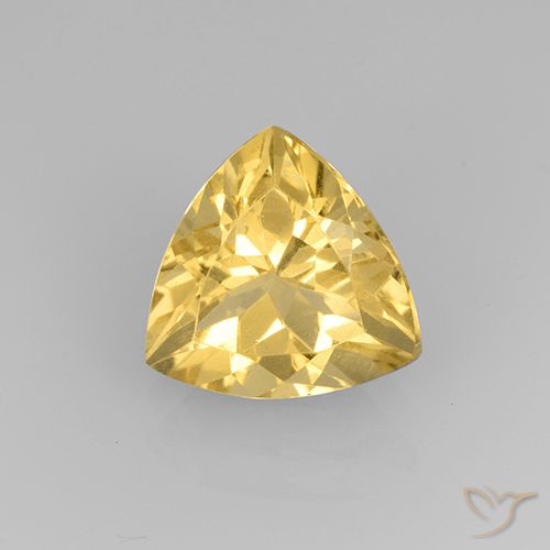 2.17ct 天然 黄金色 黄水晶, 胖三角形, VVS-VS