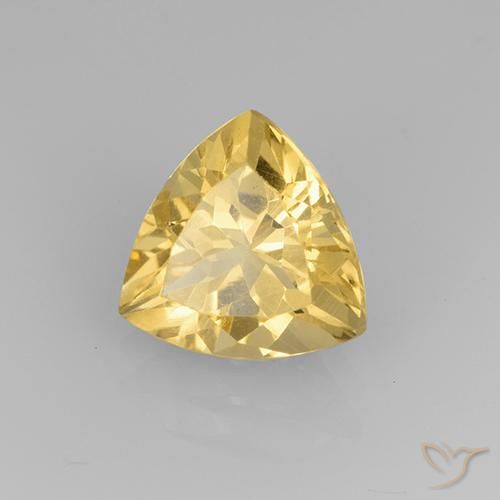 2.17克拉天然黄水晶，胖三角形，VVS-VS