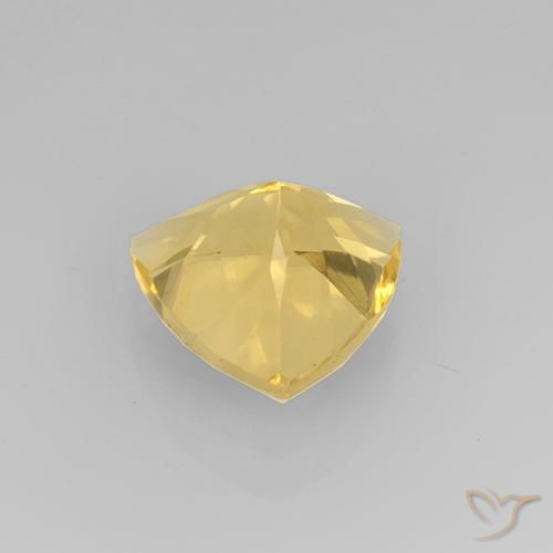 2.17克拉天然黄水晶，胖三角形，VVS-VS