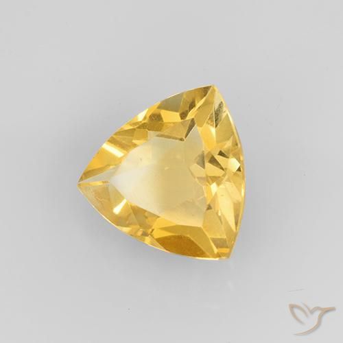 1.89克拉天然黄水晶，胖三角形，VVS-VS