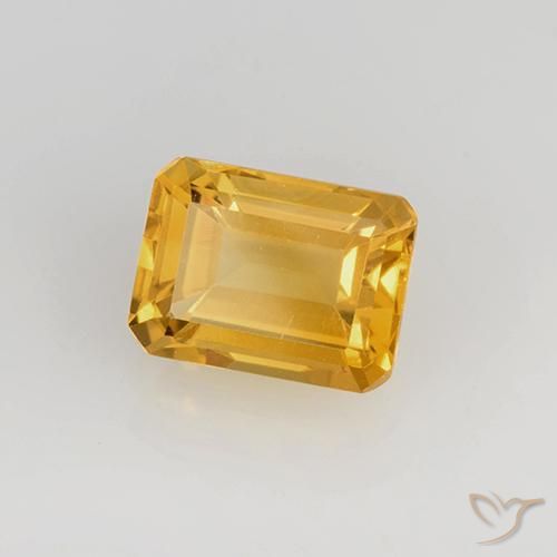 1.66克拉天然黄水晶，八边形，VS