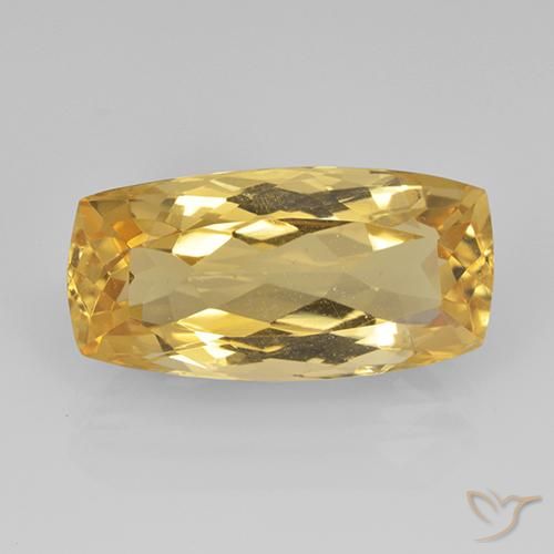 7.07ct 天然 中金 黄水晶, 软垫, VVS-VS