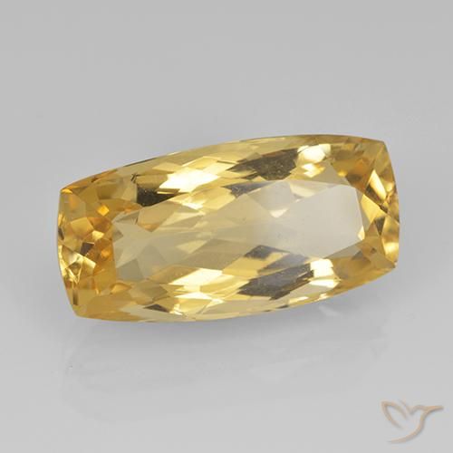 7.07克拉天然黄水晶，软垫，VVS-VS