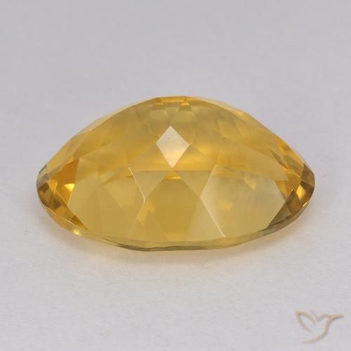 11.68克拉天然黄水晶，椭圆形，VVS
