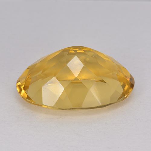 12.00克拉天然金色黄水晶，椭圆形切割，18.2×13.1毫米，VVS
