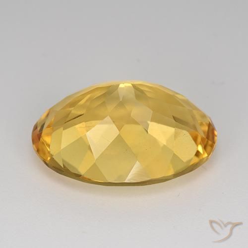 11.80克拉天然黄水晶，椭圆形，VVS