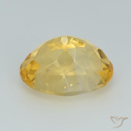 3.40克拉天然黄水晶，椭圆形，VS