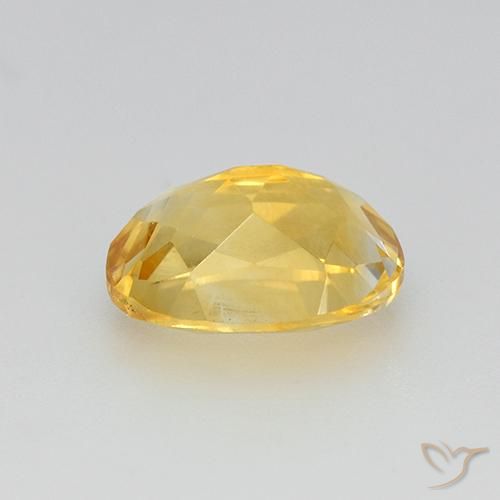 1.24克拉天然黄水晶，椭圆形，VVS-VS