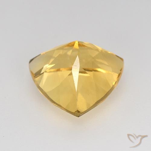 2.24克拉天然黄水晶，胖三角形，VVS-VS