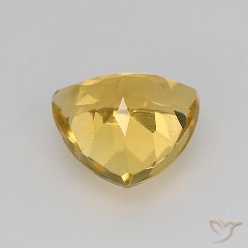 1.94克拉天然黄水晶，胖三角形，VVS-VS