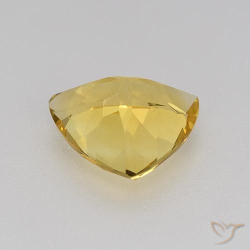 1.82克拉天然黄水晶，胖三角形，VVS-VS