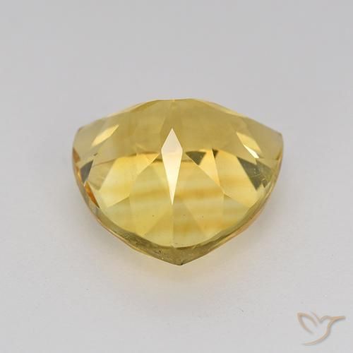 2.37克拉天然黄水晶，胖三角形，VVS-VS