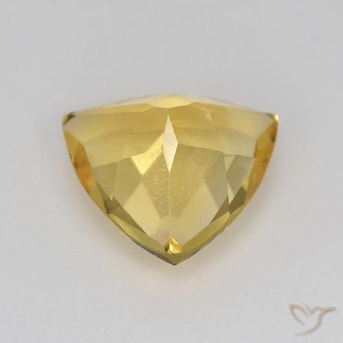 1.84克拉天然黄水晶，胖三角形，VVS-VS